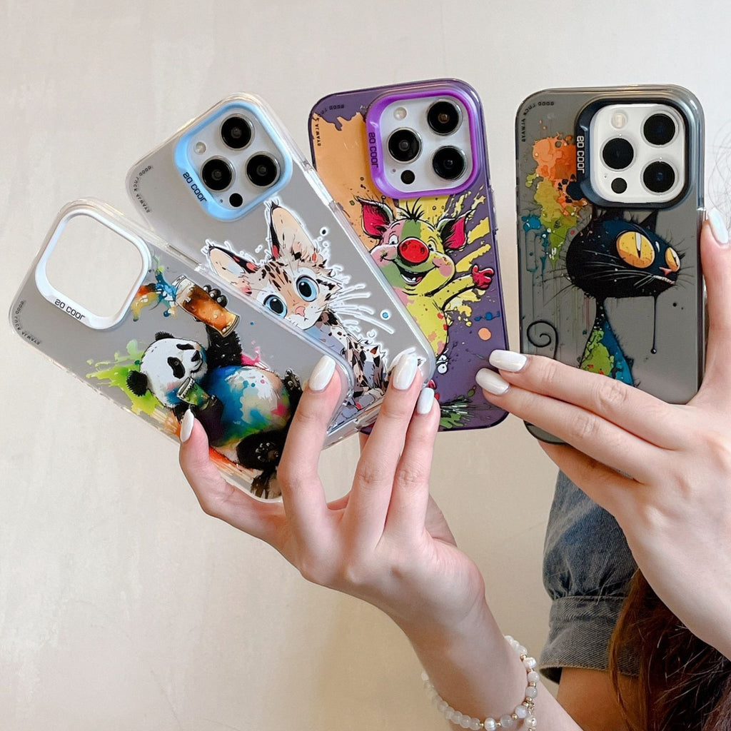 Personalized Silver Cat Phone Case