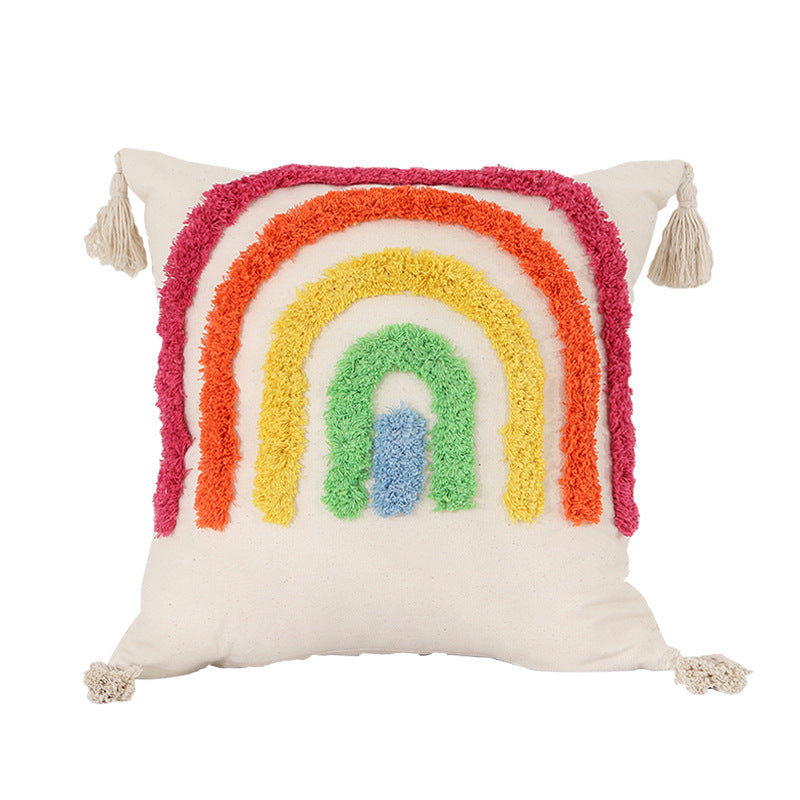 Bohemian Bed Breakfast Style Luxury Tufted Cushion Pillow Cover