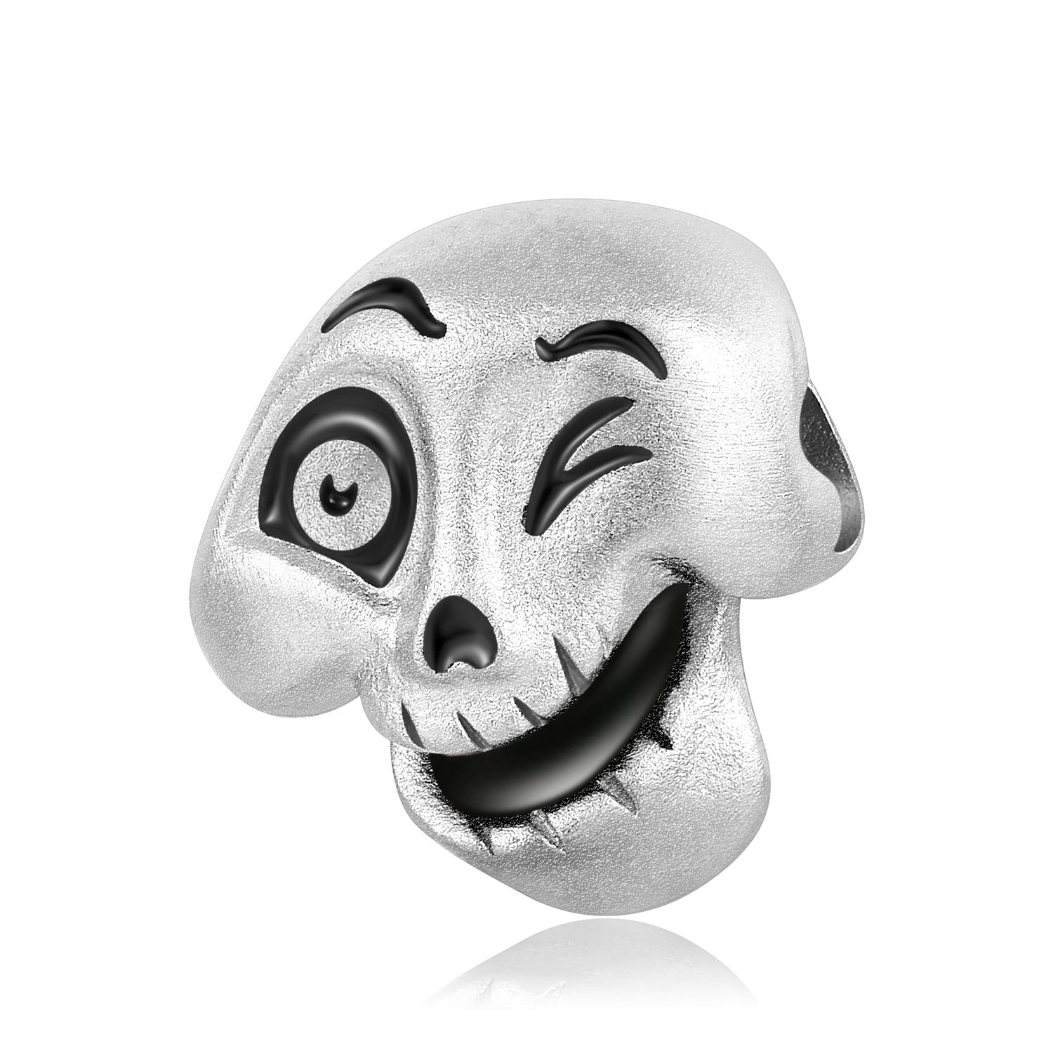 Creative Skull Personality Versatile Fashion Expression Pack S925 Sterling Silver Beaded Bracelet Necklace Accessories