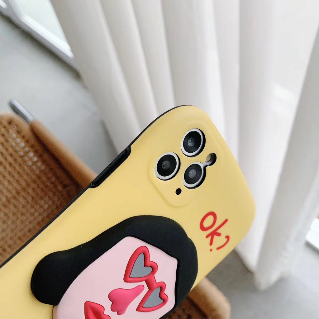 Compatible with Apple , Three-Dimensional Silicone Suitable For Apple 11pro Max Mobile Phone Case