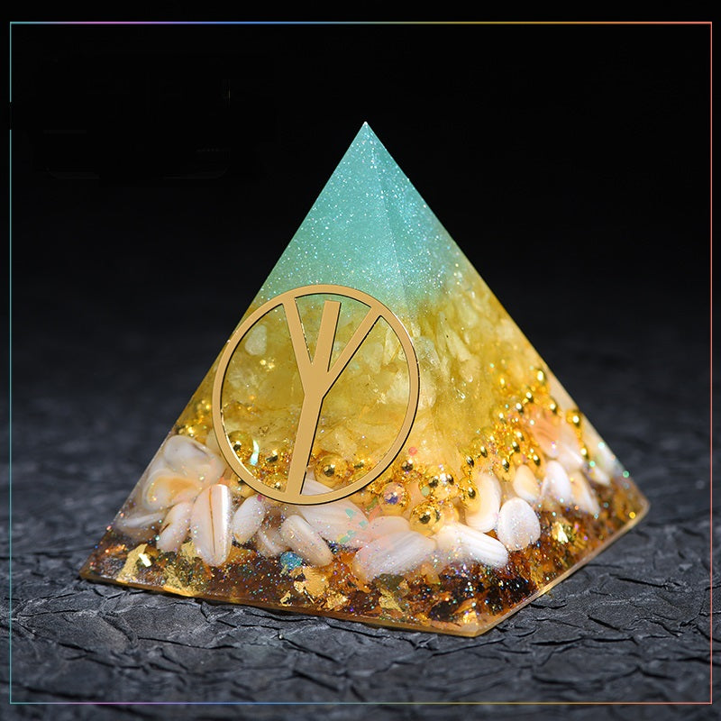 Crystal Gems Ornaments  Lucky Fortune Transfer Aogang Energy Tower Jewelry