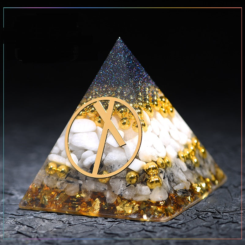 Crystal Gems Ornaments  Lucky Fortune Transfer Aogang Energy Tower Jewelry