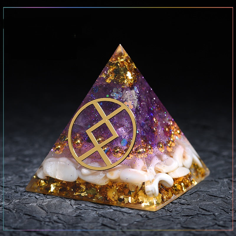Crystal Gems Ornaments  Lucky Fortune Transfer Aogang Energy Tower Jewelry