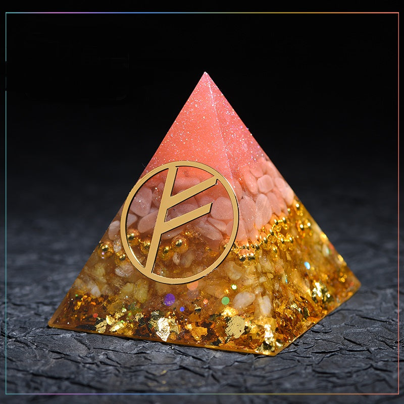 Crystal Gems Ornaments  Lucky Fortune Transfer Aogang Energy Tower Jewelry