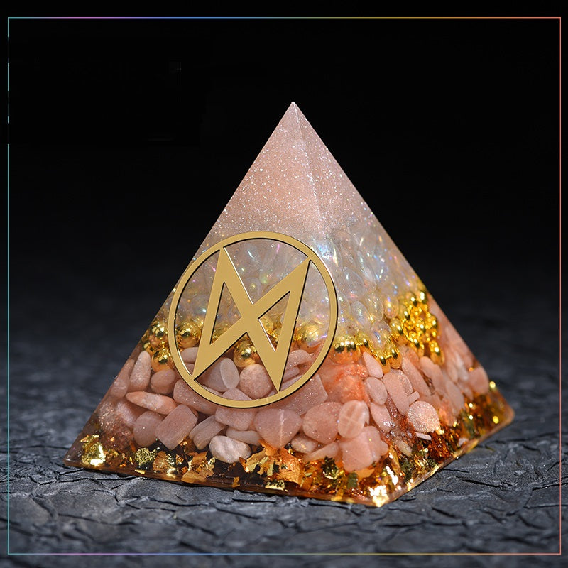 Crystal Gems Ornaments  Lucky Fortune Transfer Aogang Energy Tower Jewelry
