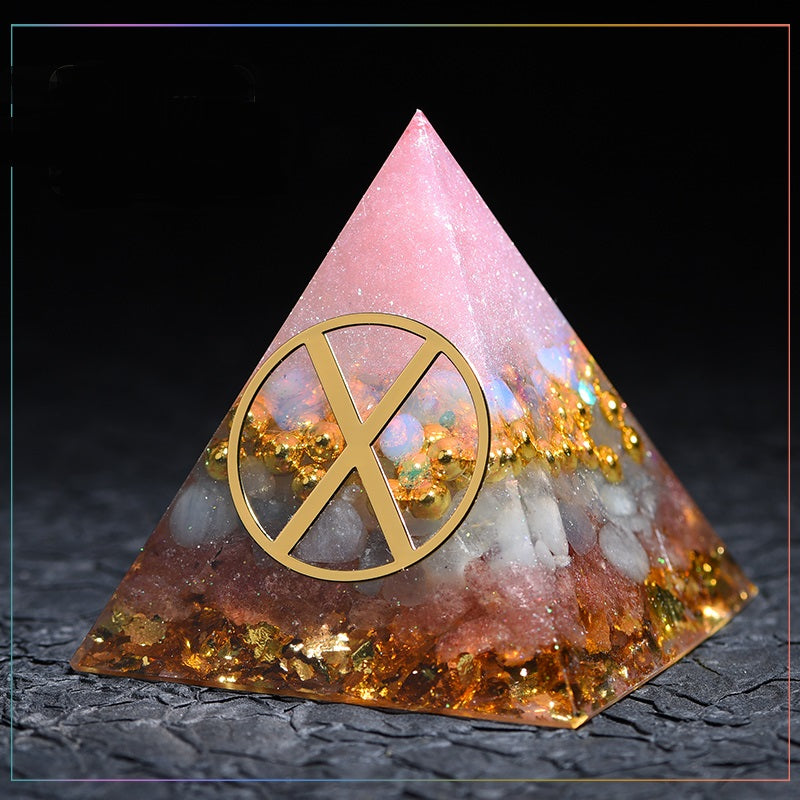 Crystal Gems Ornaments  Lucky Fortune Transfer Aogang Energy Tower Jewelry