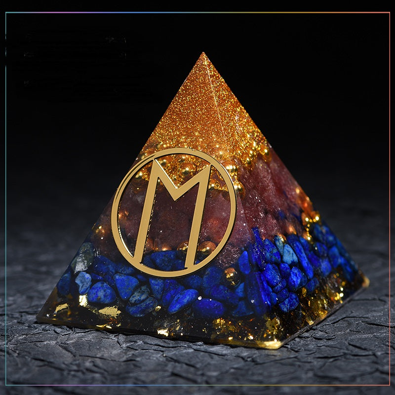 Crystal Gems Ornaments  Lucky Fortune Transfer Aogang Energy Tower Jewelry
