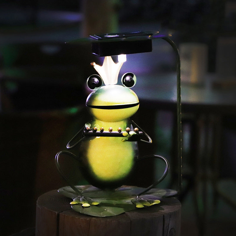 Solar Lamp Outdoor Lawn Lamp Lawn Lamp Ground Plug Lamp Frog Garden Decoration Lamp