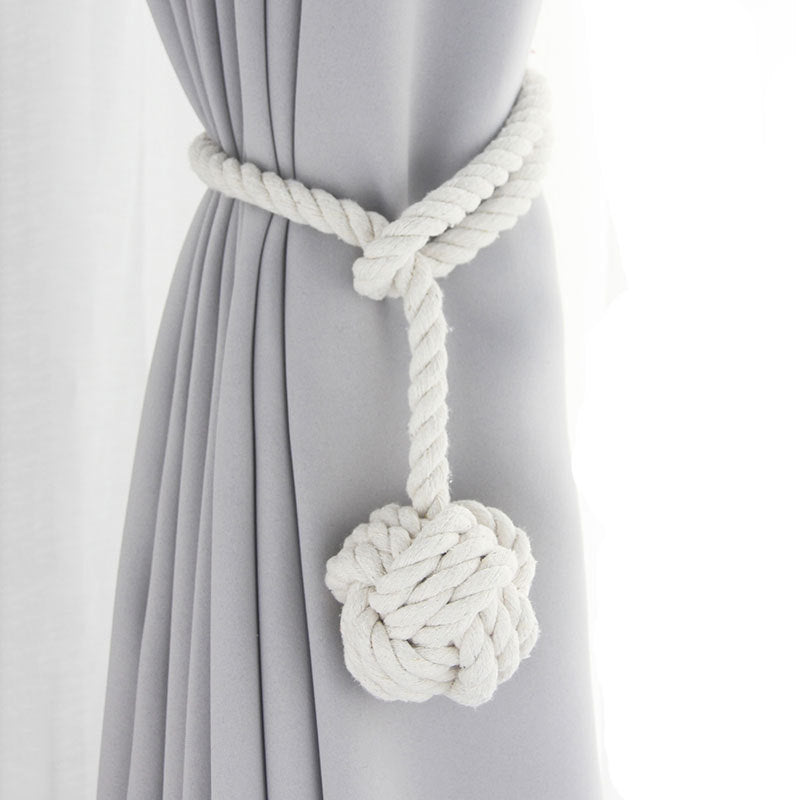 Simple European Style Curtain Straps, Multi-Color Curtains, Tassels, Cotton Rope Straps
