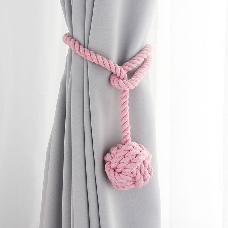 Simple European Style Curtain Straps, Multi-Color Curtains, Tassels, Cotton Rope Straps