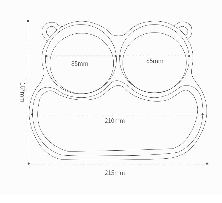 Baby training plate