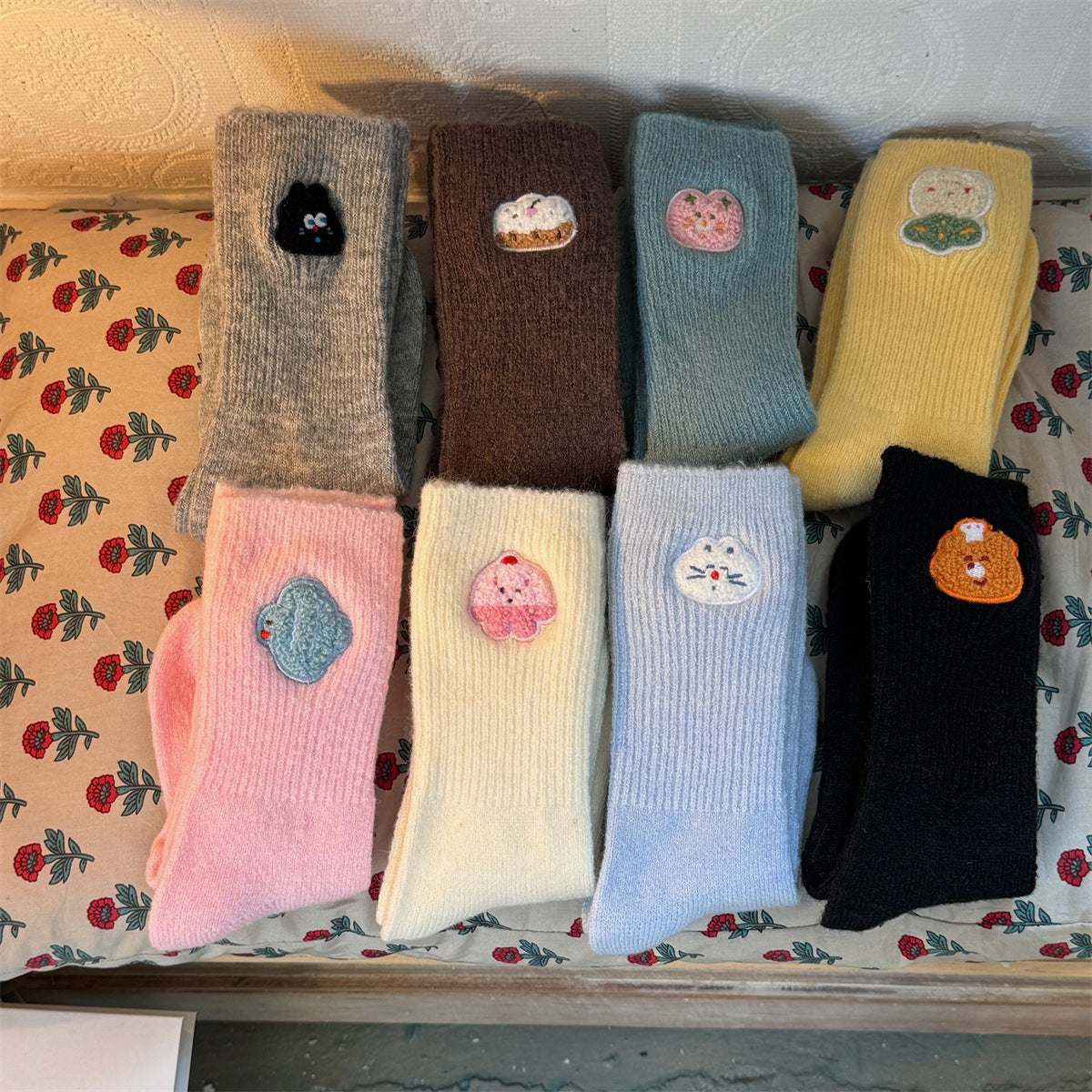 Thickened Winter Wool Socks For Warmth And Cuteness