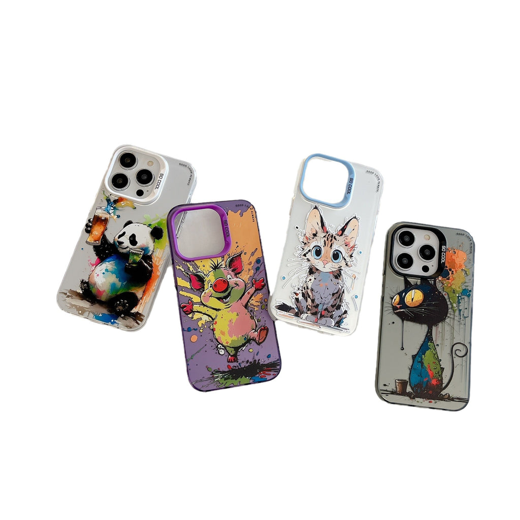 Personalized Silver Cat Phone Case
