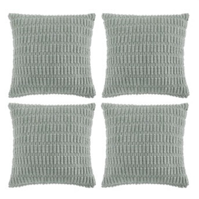 Modern Minimalist Corduroy Wheat-Grain Pattern Sofa Cushion Cover