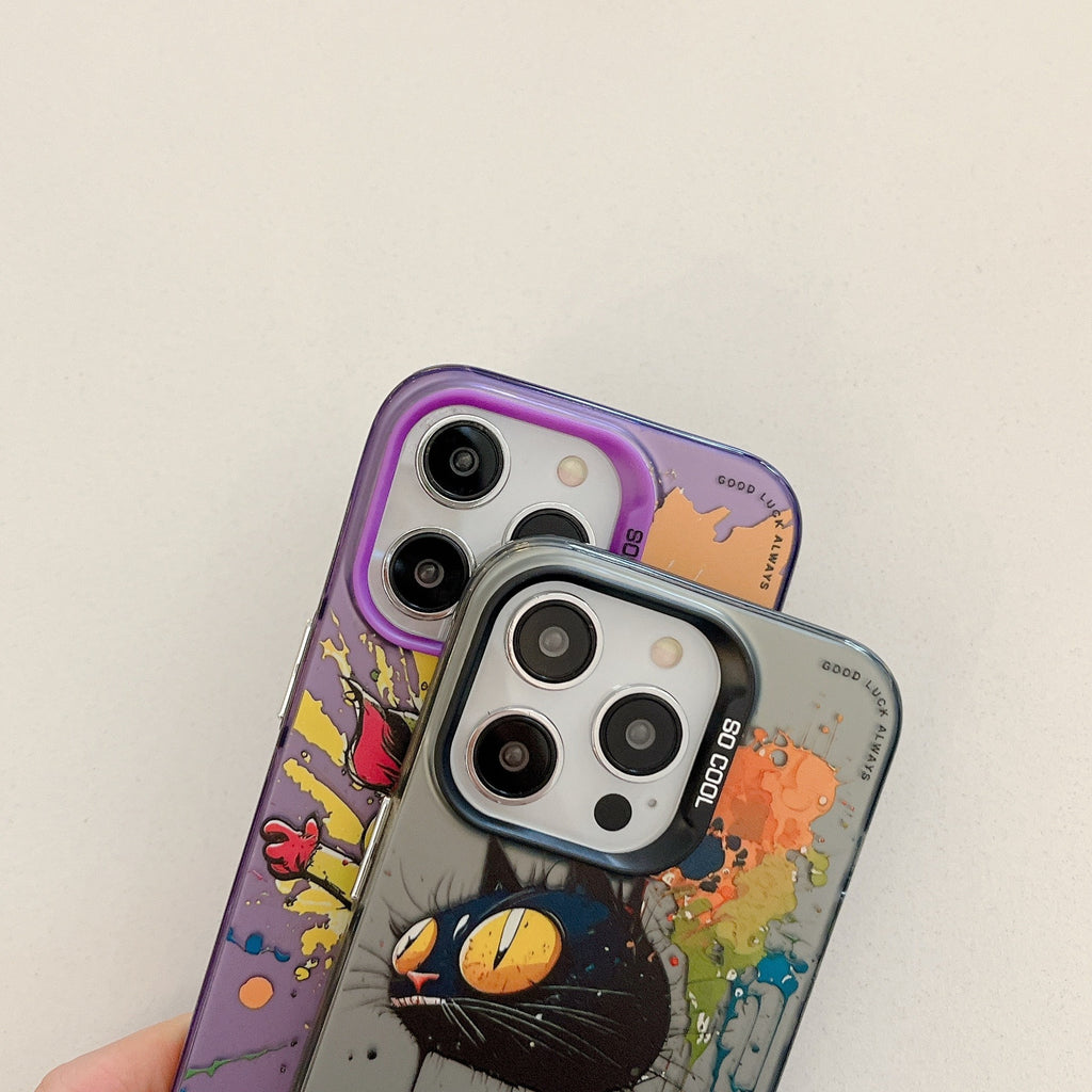 Personalized Silver Cat Phone Case