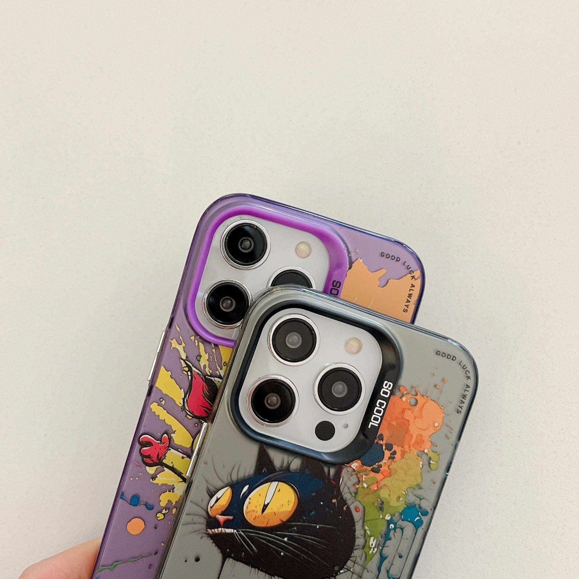 Personalized Silver Cat Phone Case