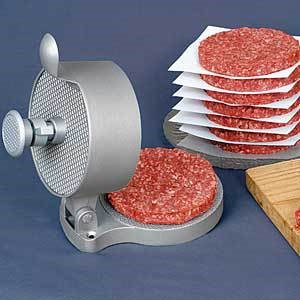 Meat burger patties with adjustable thickness