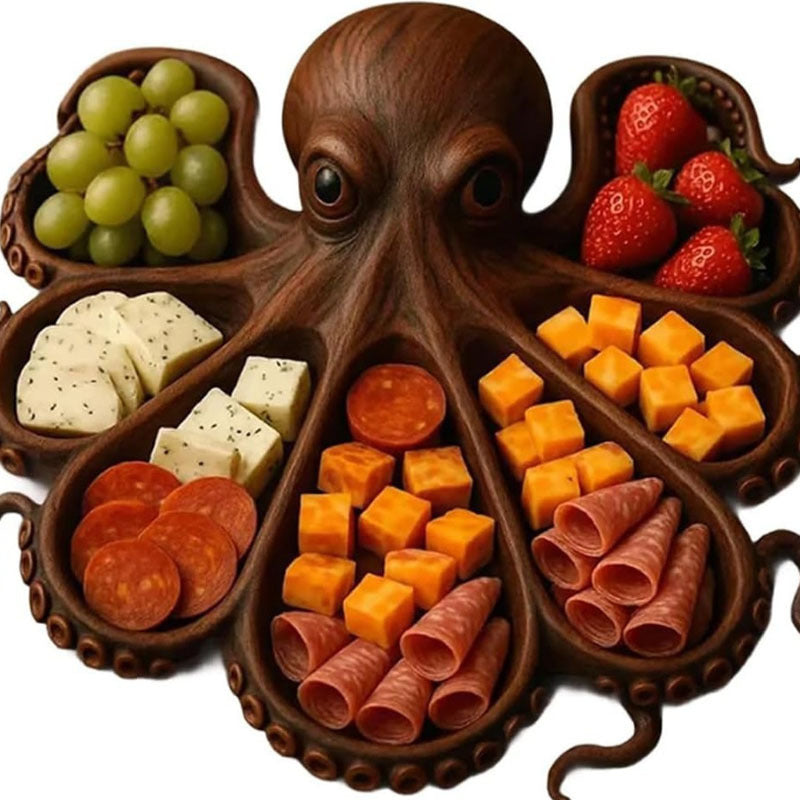 Octopus Cooked Food Platter Kitchen