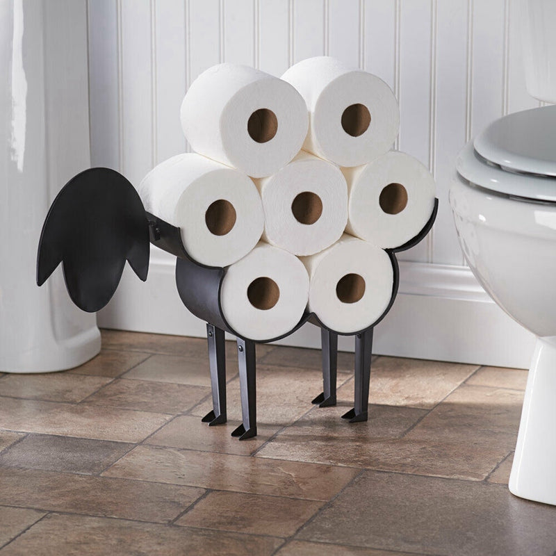 Sheep Decorative Luxury Toilet Paper Holder -  Bathroom Iron Storage