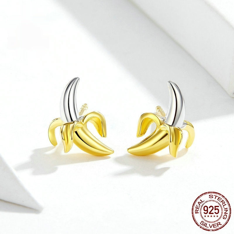 Banana Cute Cute Temperament Earrings
