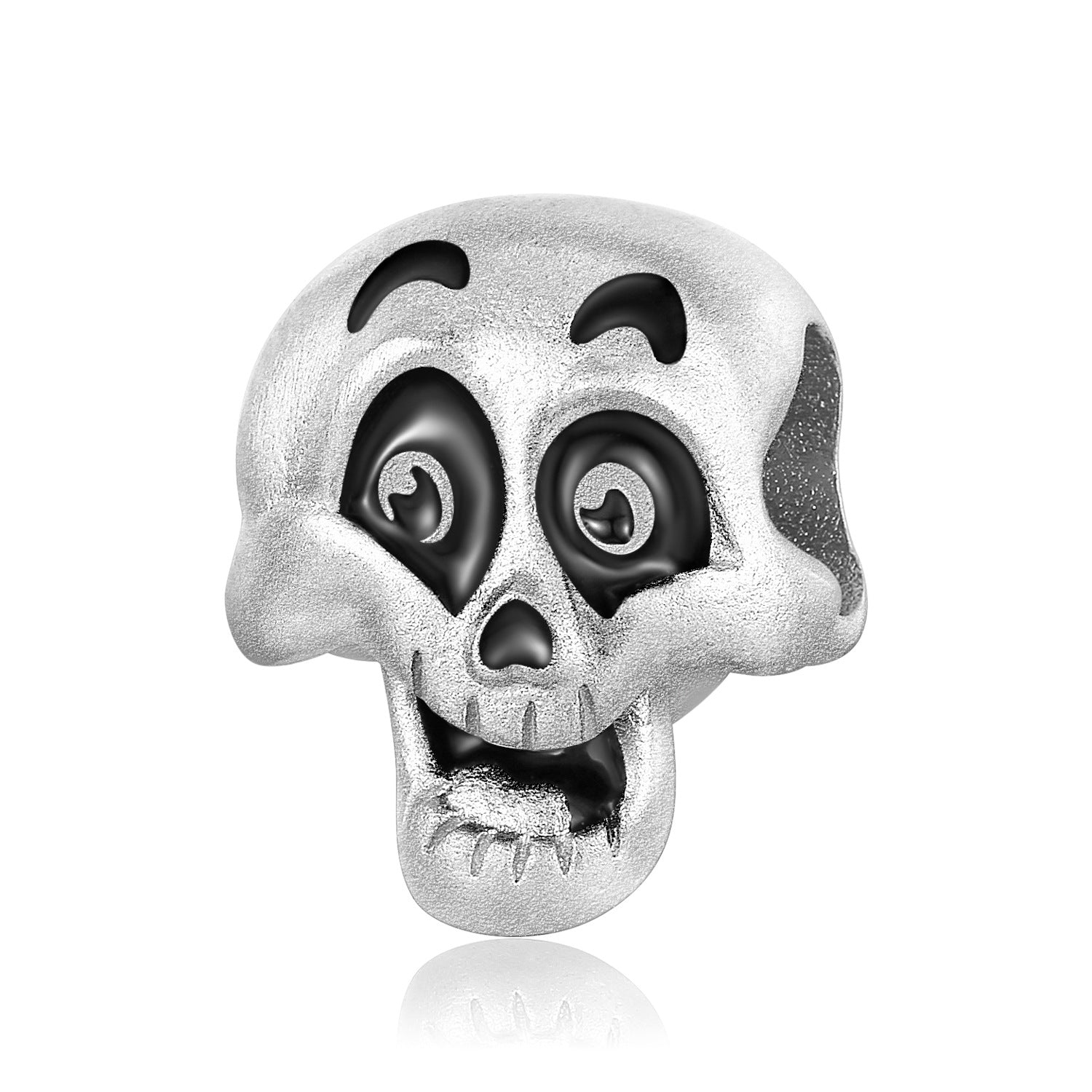 Creative Skull Personality Versatile Fashion Expression Pack S925 Sterling Silver Beaded Bracelet Necklace Accessories