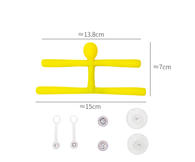 Home Decor Mini Man Refrigerator Magnets Cute Rubber Key Holder Wall Hook Towel Hanger For Office Home Fun Decoration