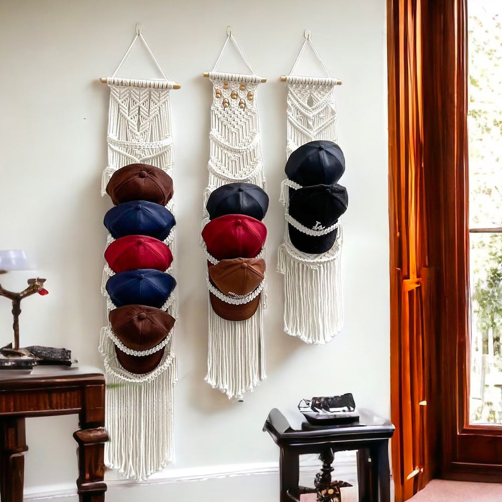 New Hand-woven Tapestry Cap Storage