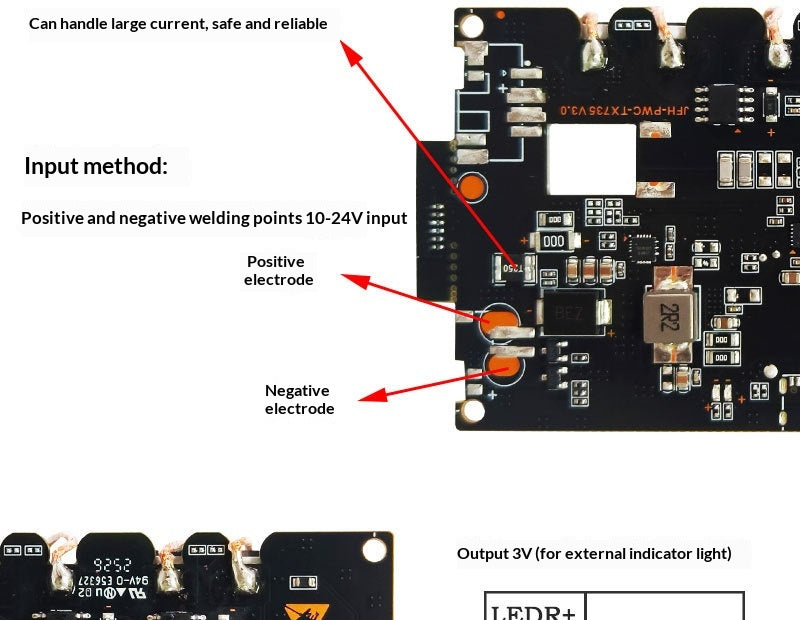 In-vehicle 22W Three-coil Wireless Charging Module