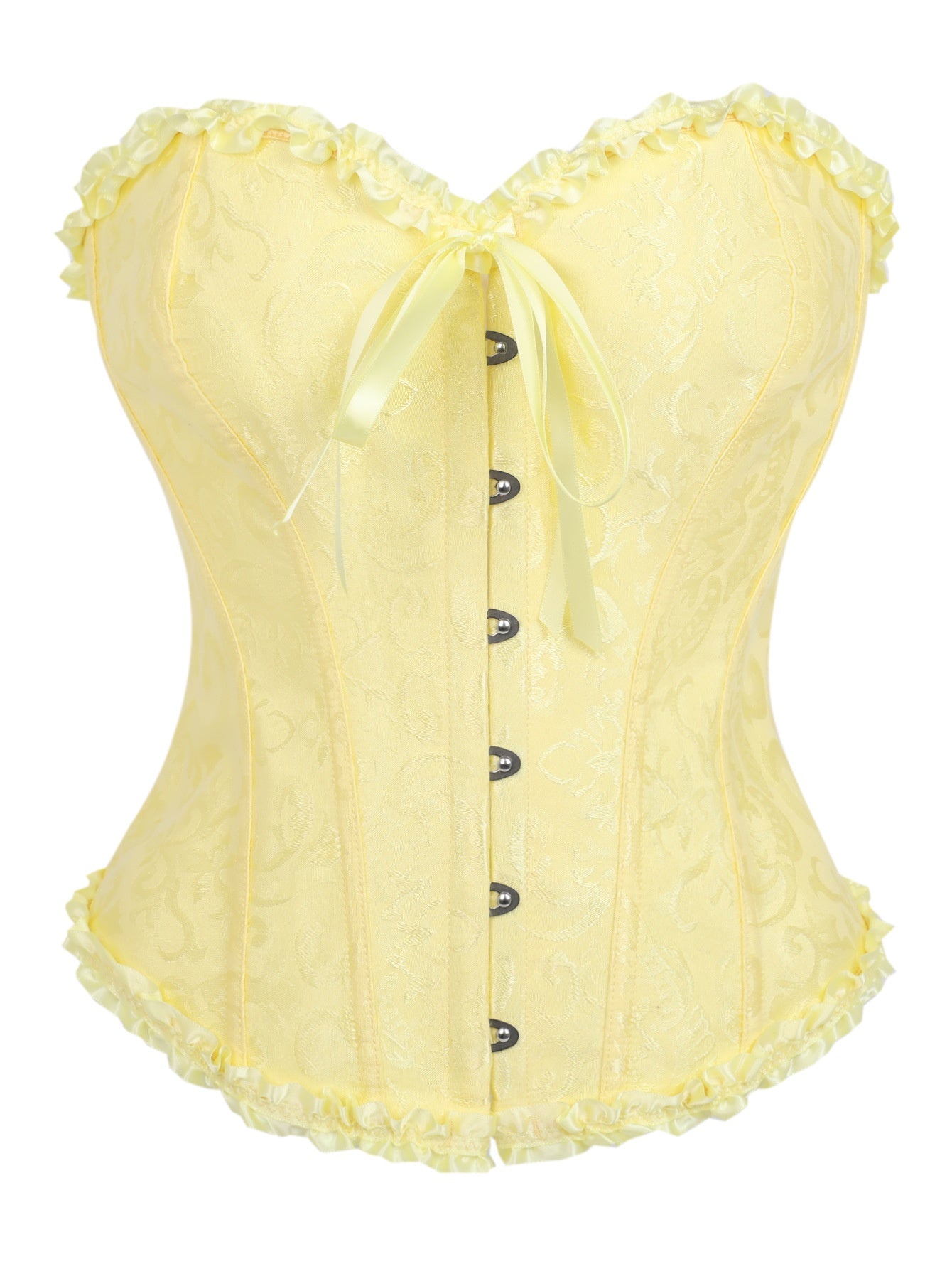 Retro Corset Waist Top Rose Red
