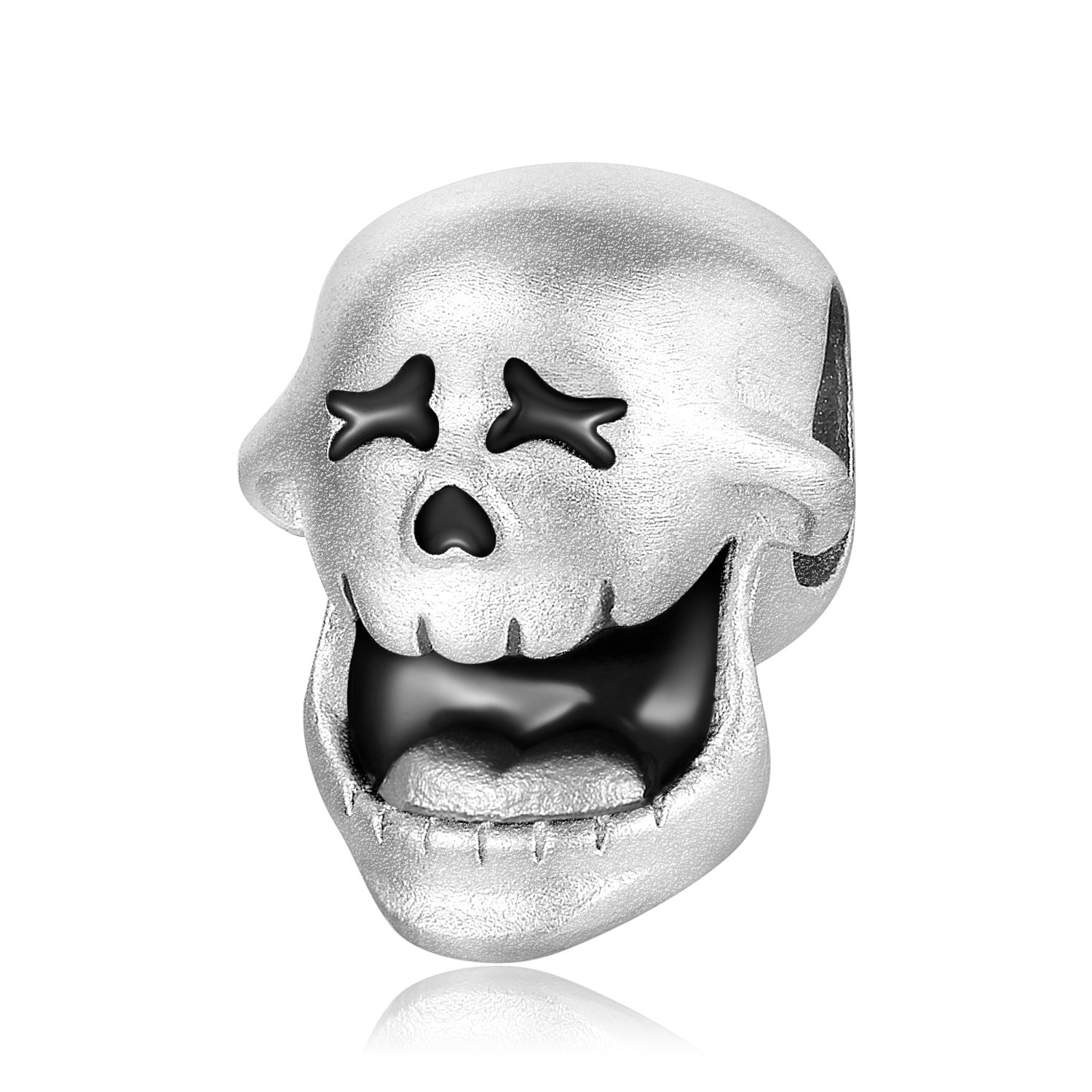 Creative Skull Personality Versatile Fashion Expression Pack S925 Sterling Silver Beaded Bracelet Necklace Accessories