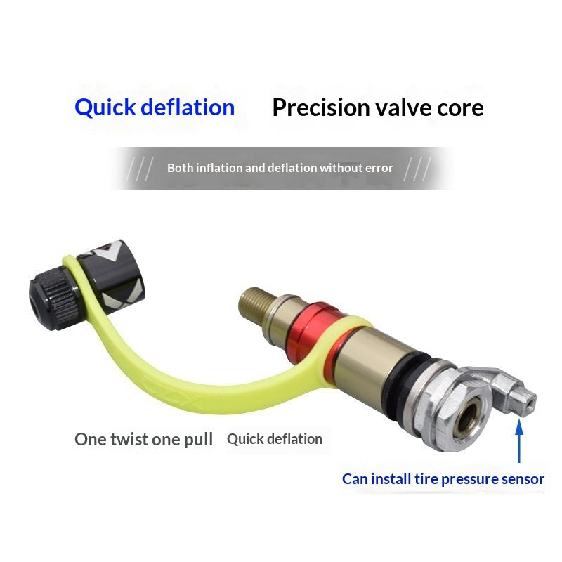 Off-Road Tire Deflation Valve For Rapid Air Release In The Desert