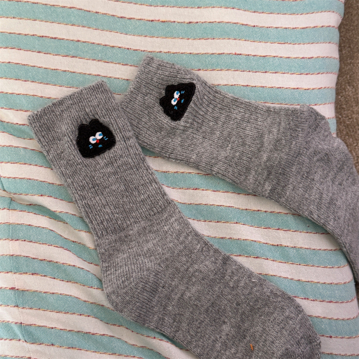 Thickened Winter Wool Socks For Warmth And Cuteness