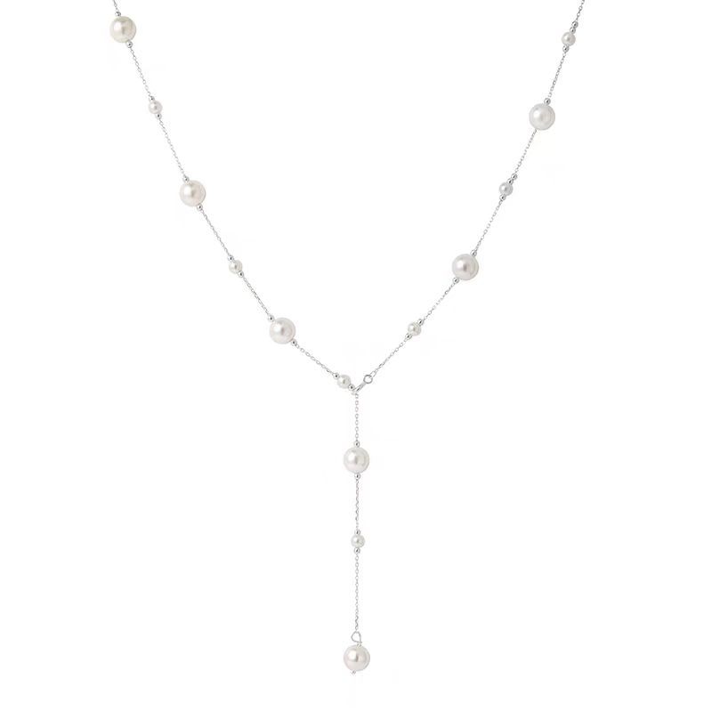 Elegant Long Pearl Necklace