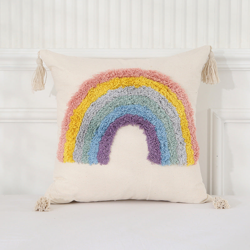 Bohemian Bed Breakfast Style Luxury Tufted Cushion Pillow Cover