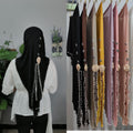 Dry Rose Soft Brim Split Swallowtail Large Scarf