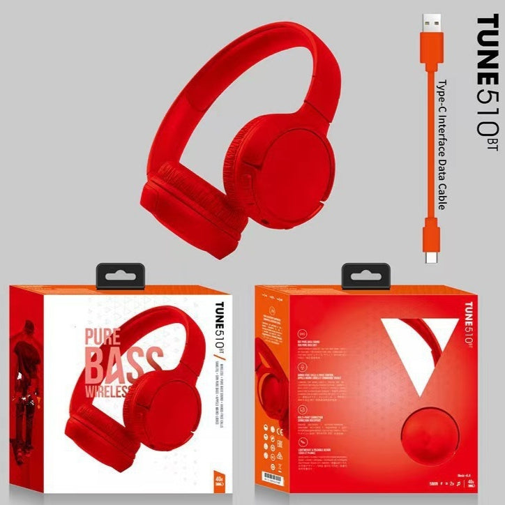 Over-ear Wireless Bluetooth Headphones With A Deep Bass For Long-lasting Comfortable Wear