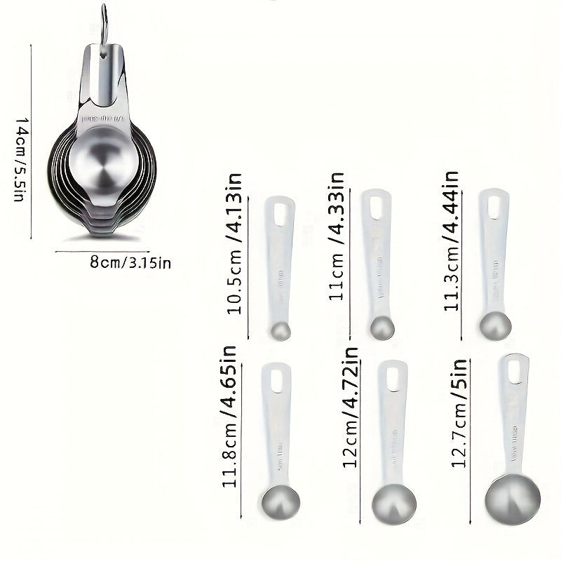 Measuring Cups And Spoons Set Stains Steel