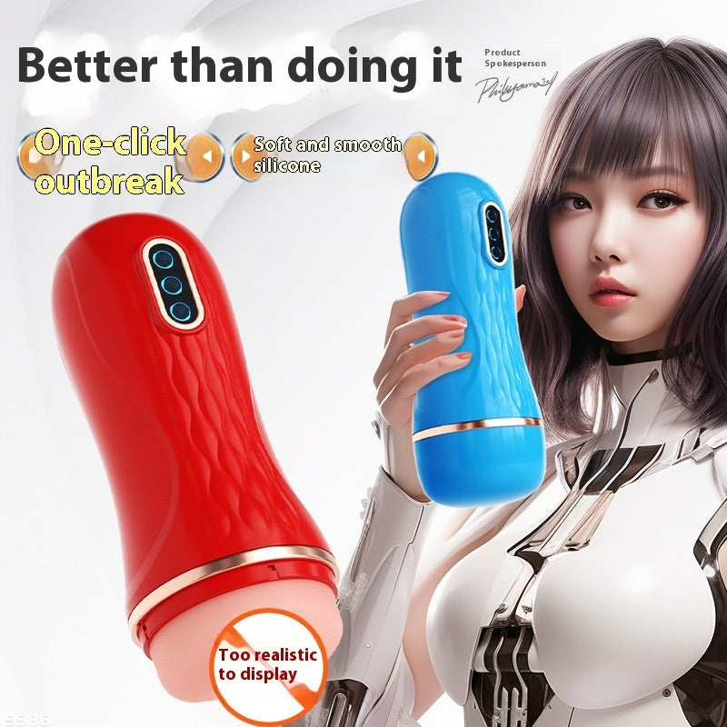 Automatic Simulation Plug-in Men's Sucking Adjustable Cup