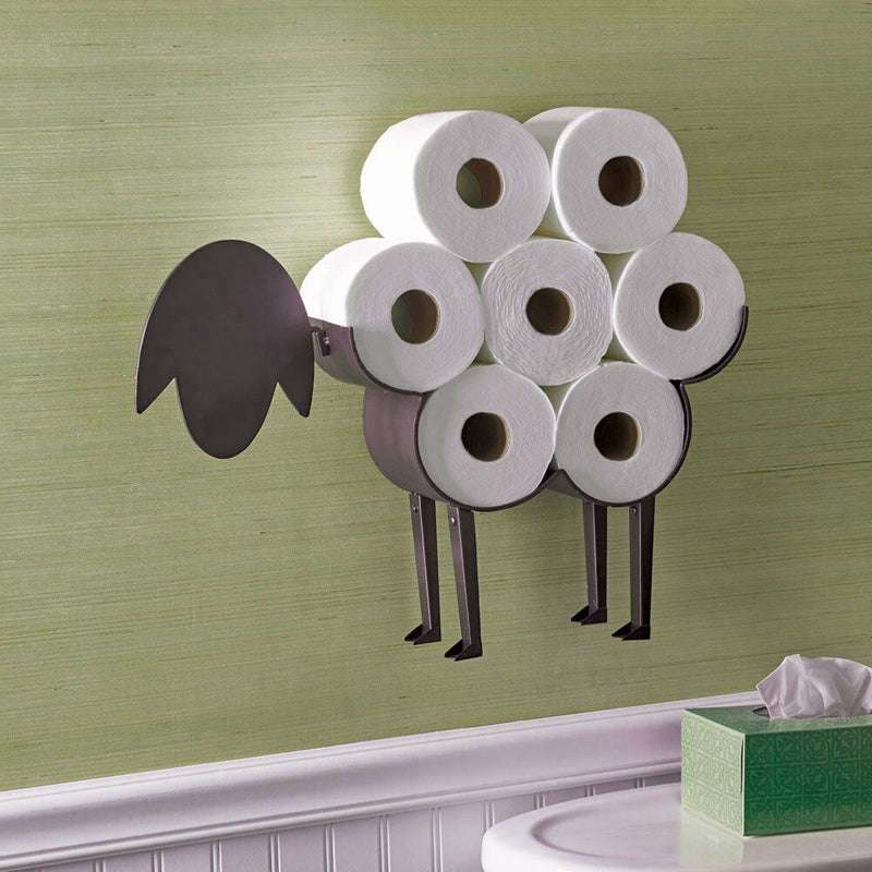 Sheep Decorative Luxury Toilet Paper Holder -  Bathroom Iron Storage