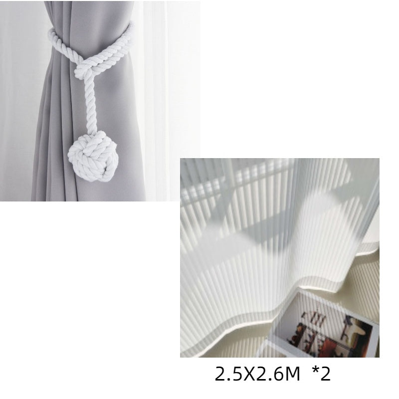 Simple European Style Curtain Straps, Multi-Color Curtains, Tassels, Cotton Rope Straps