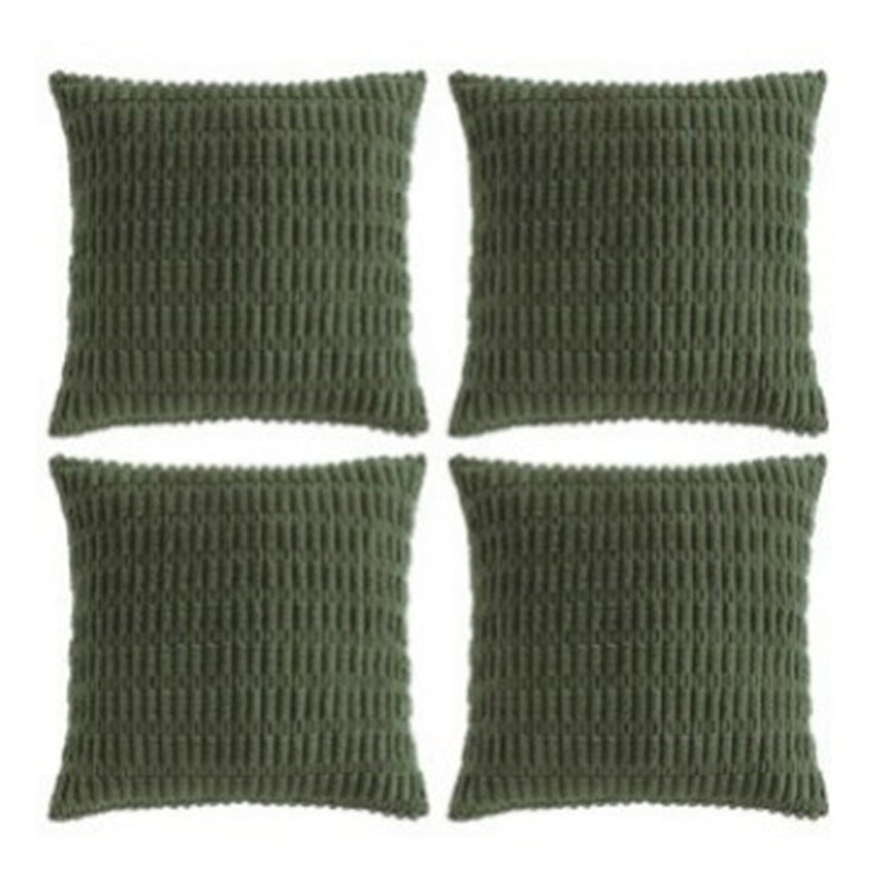 Modern Minimalist Corduroy Wheat-Grain Pattern Sofa Cushion Cover