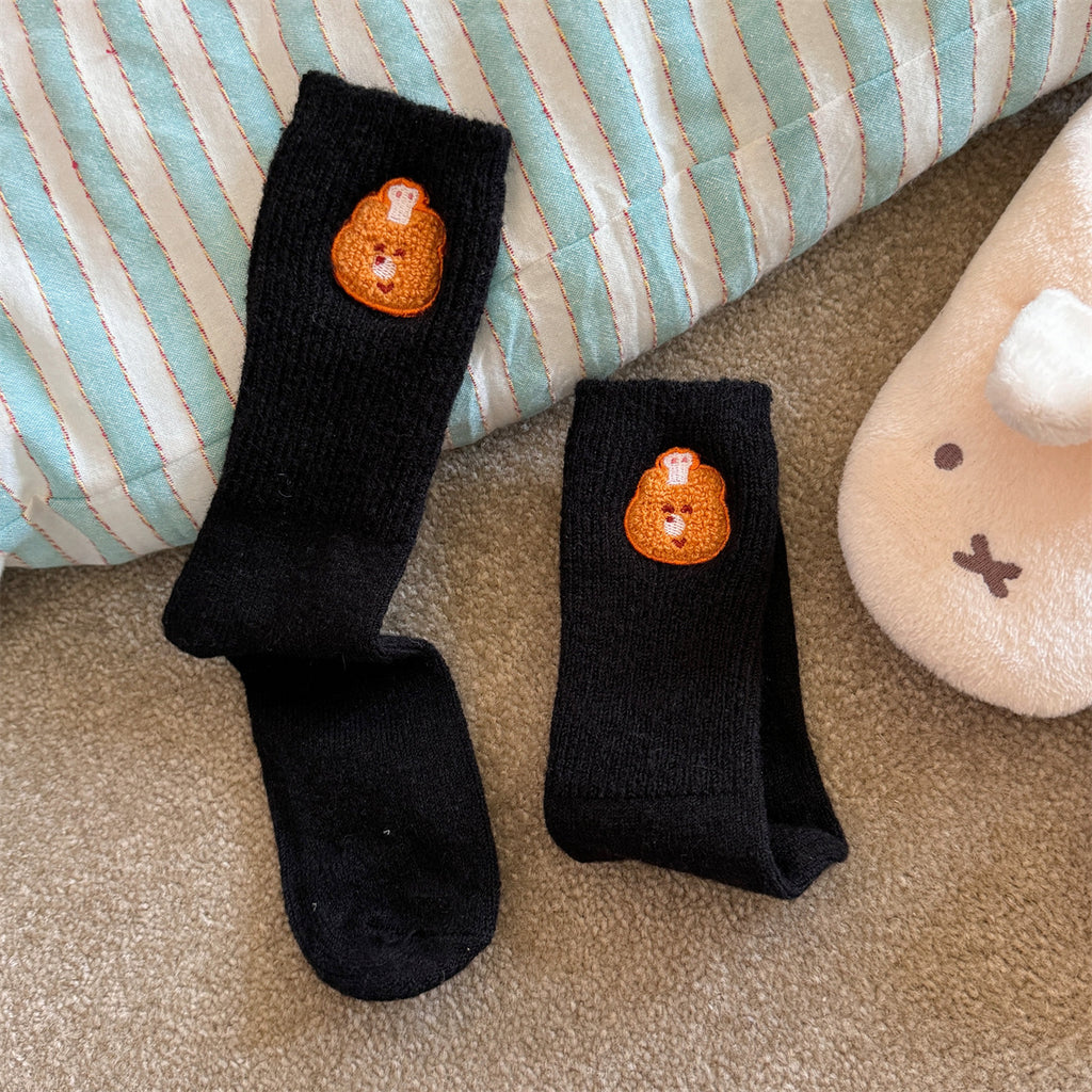 Thickened Winter Wool Socks For Warmth And Cuteness