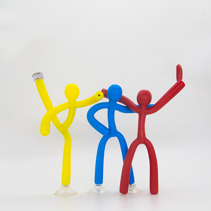 Home Decor Mini Man Refrigerator Magnets Cute Rubber Key Holder Wall Hook Towel Hanger For Office Home Fun Decoration