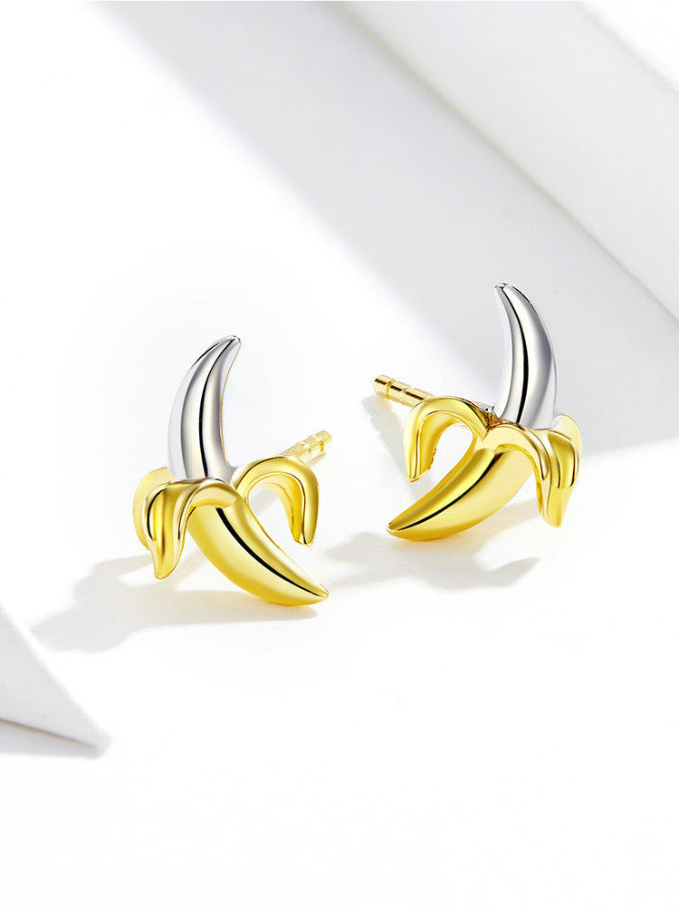 Banana Cute Cute Temperament Earrings