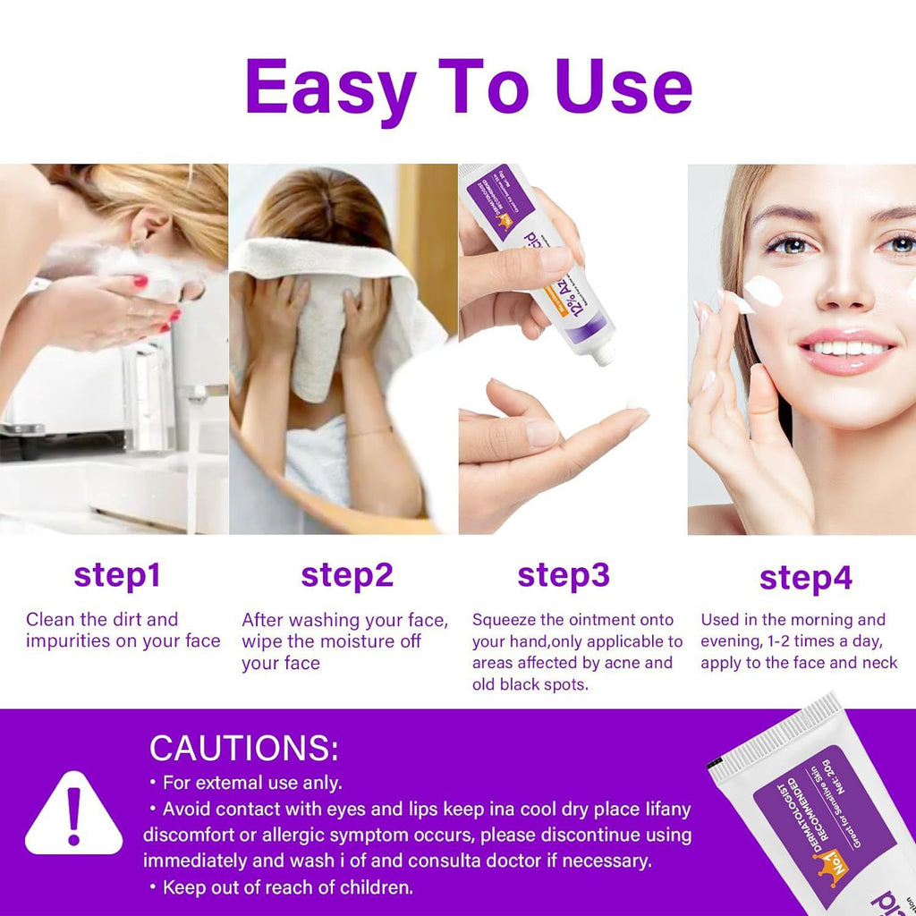 Azelaic Acid Serum, Niacinamide Ointment, Soothing Skin Gel For Fading Acne Scars And Pimples