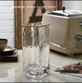 Transparent Luxury Gold-painted Glass Vases Flower Home Decor Wedding Decoration