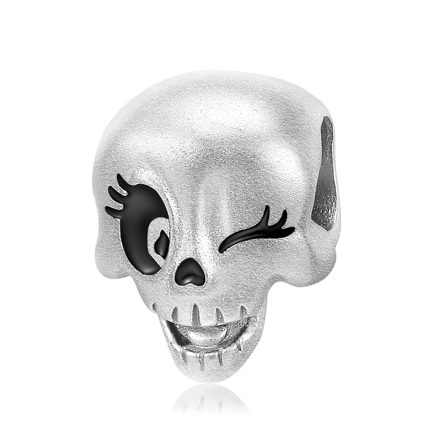 Creative Skull Personality Versatile Fashion Expression Pack S925 Sterling Silver Beaded Bracelet Necklace Accessories