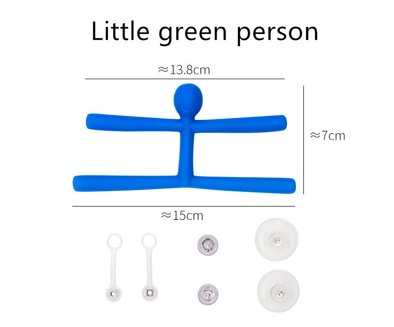 Home Decor Mini Man Refrigerator Magnets Cute Rubber Key Holder Wall Hook Towel Hanger For Office Home Fun Decoration