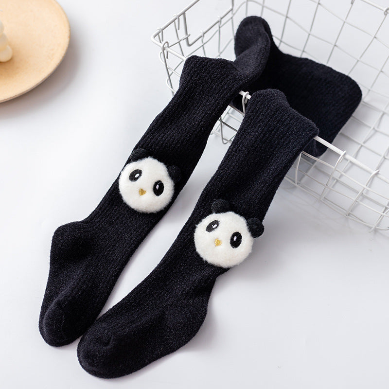 Infant Bottoming Combed Cotton Panda Children Pantyhose
