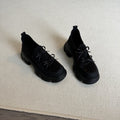 Soft Leather Vintage Round Toe Platform Loafers Women Bow Mary Jane Leather Shoes Casual Flats